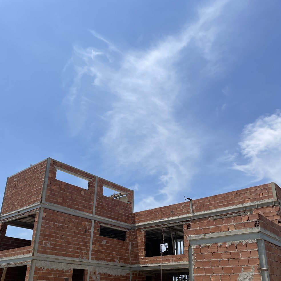 Construção. Feita de alvenaria, sede do Parque Nelson Mandela tem três andares e gera polêmica — Foto: Divulgação
