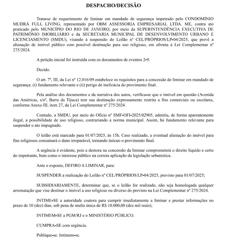 Santo embate: moradores impedem que terreno da Barra da Tijuca vire templo religioso 62 WhatsApp Image 2025 07 01 at 16.13.15
