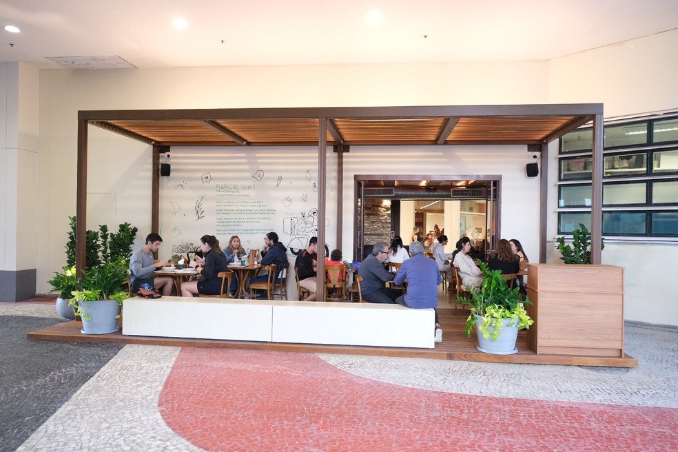 O deque do restaurante Mapuche, no BarraShopping — Foto: Divulgação/Guiga Lessa
